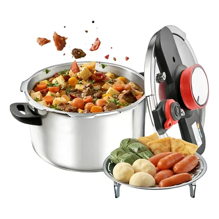 Ajuste De 3 Velocida Panela De Pressão /inox/indução 8 Litro Prateado-10l