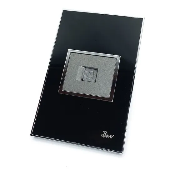 Toma Para Telefonos  Negro Acrilico