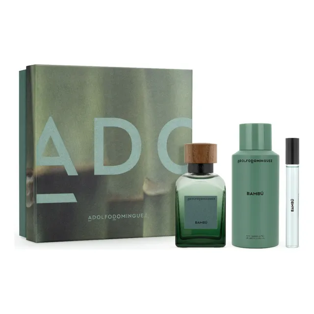 Set Adolfo Dominguez Perfume H. Bambú Edt 120ml + 10ml + Deo