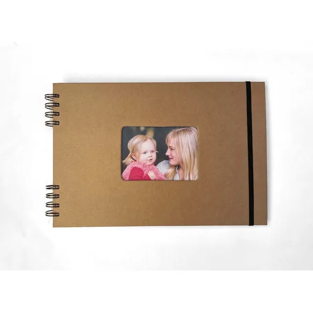 Álbum De Fotos / Scrapbook Apaisado Con Ventana Hoja Blanca