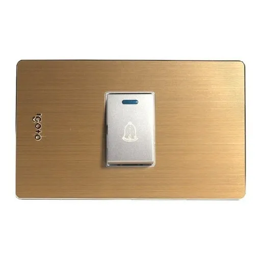 Interruptor Timbre Sencillo Eléctrico Para Casa Igoto X5401