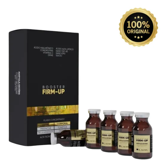 Kit 05 Ampola Booster Firm Up Lakma Da Volume Reduz Flacidez