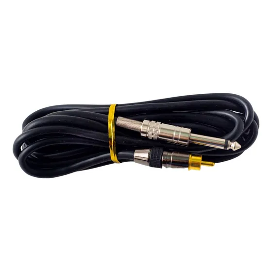 Cable Clip Cord Siliconado Profesional Con Ficha Rca 