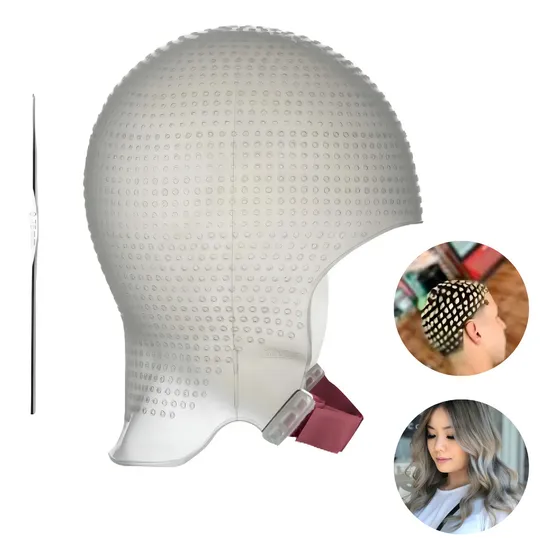 Dompel gorro de silicona spart 2.4k para mechas aguja color transparente