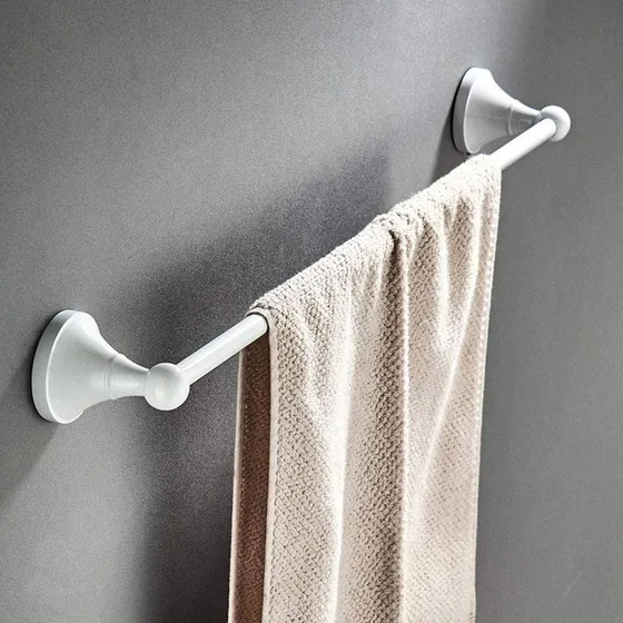 Upbeer Toallero 23.6 In Largo Blanco Colgante Pared Baño 0.3
