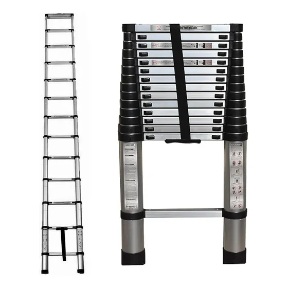Tinvhy Escalera Telescópica, 14.4 Ft, De Aluminio, Ligera, P