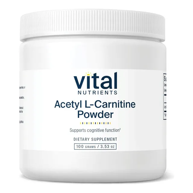 Acetil L-carnitina En Polvo Vital Nutrients 100 G