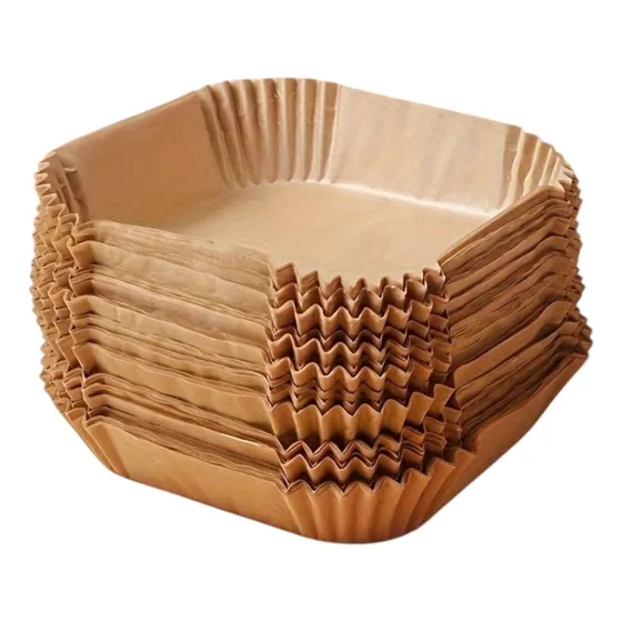 Papel Para Freidora Air Fryer Antigrasa Cuadrado 16 Cm (100)