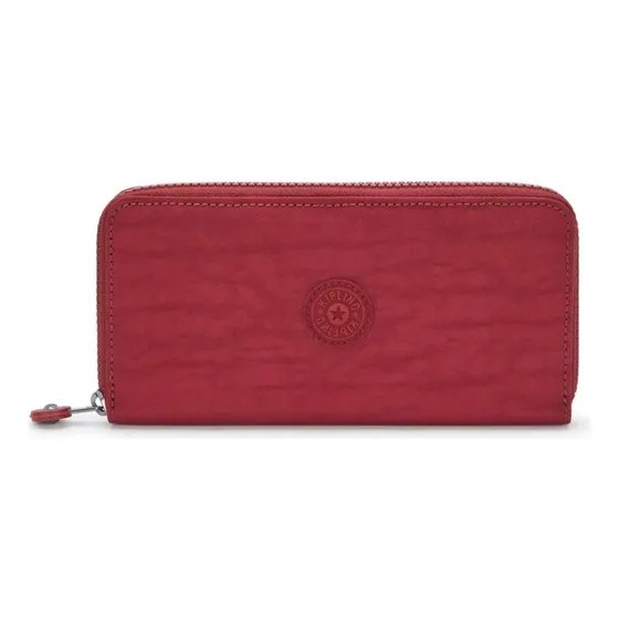 Carteira Kipling Money World Cor Vermelho Desenho Do Tecido Liso