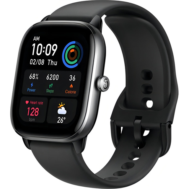 Smartwatch Amazfit Gts 4 Mini A2035 Gps Bluetooth 5 Atm Caixa Preto Pulseira Preto Smartwatch Amazfit Gts 4 Mini A2035 Gps Bluetooth 5 Atm Caixa Preto Pulseira Preto