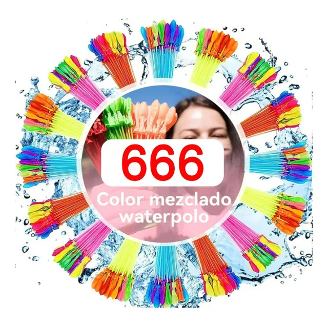 666 Globo Colores De Llenado Rápido Agua Para Alberca Fiesta