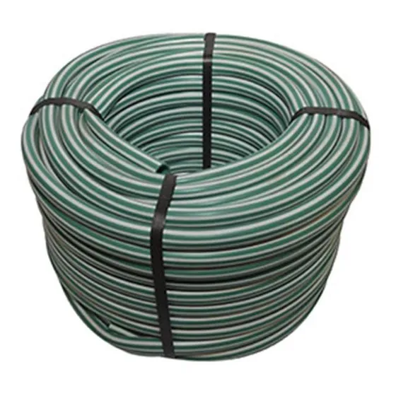Manguera Pvc Bicolor Estriada 100mts 1/2 Pulgadas Dvp Color Verde oscuro