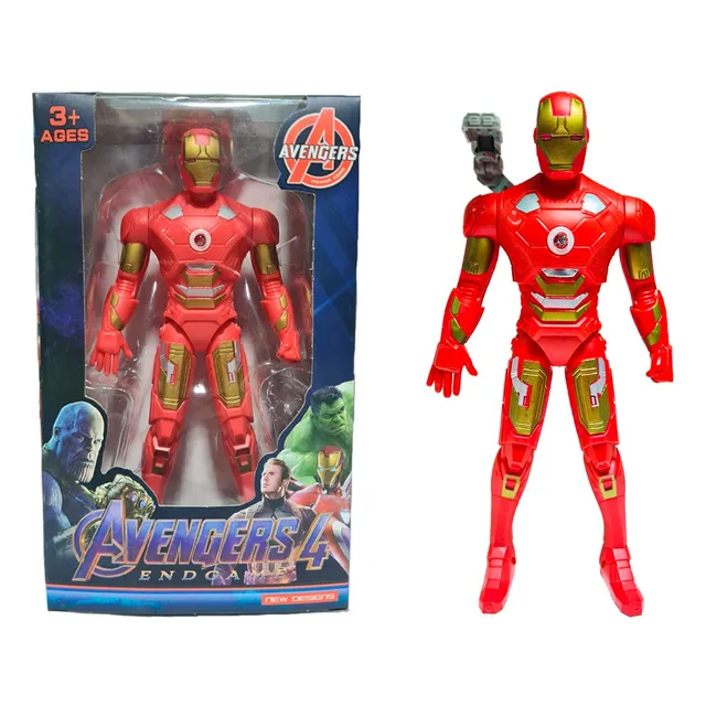 Ironman Avengers Endgame Muñeco Articulado Juguete Con Luz