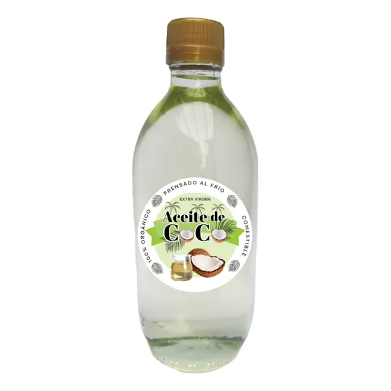 Aceite De Coco Orgánico Prensado Al Frío