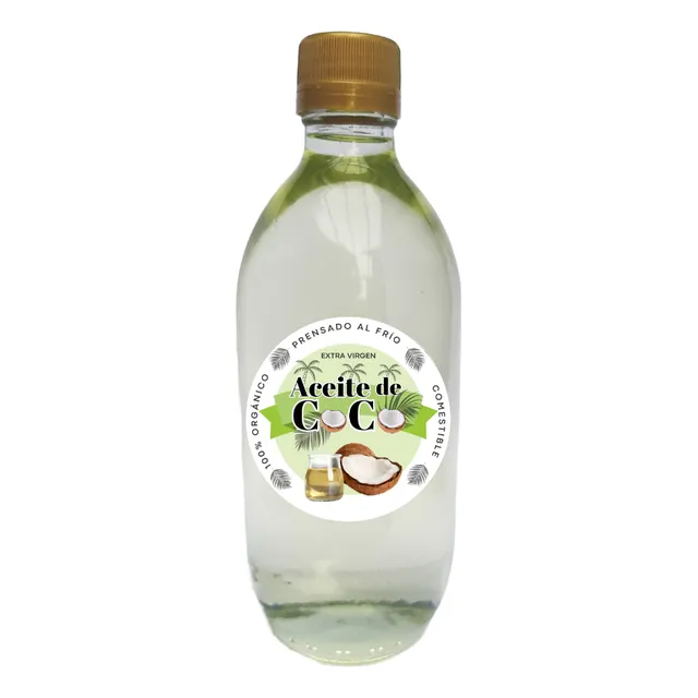 Aceite De Coco Orgánico Prensado Al Frío