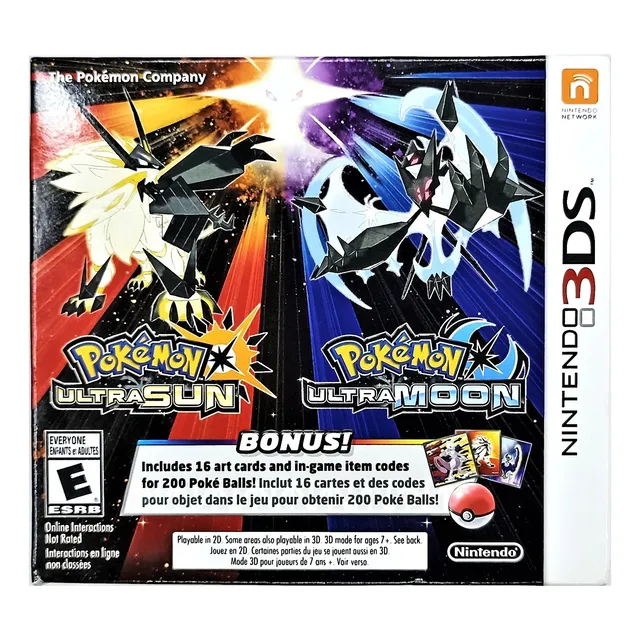 Pokemon Ultra Sun And Ultra Moon Double Pack Nintendo 3ds
