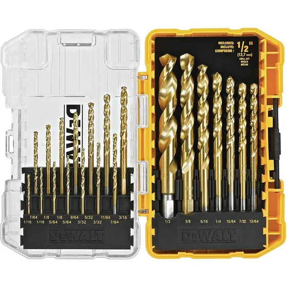Juego De Mechas De Titanio Dewalt 21 Piezas