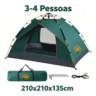 New Hawaii New Hawaii Barraca Camping Automática 3-4 Pessoas Impermeá