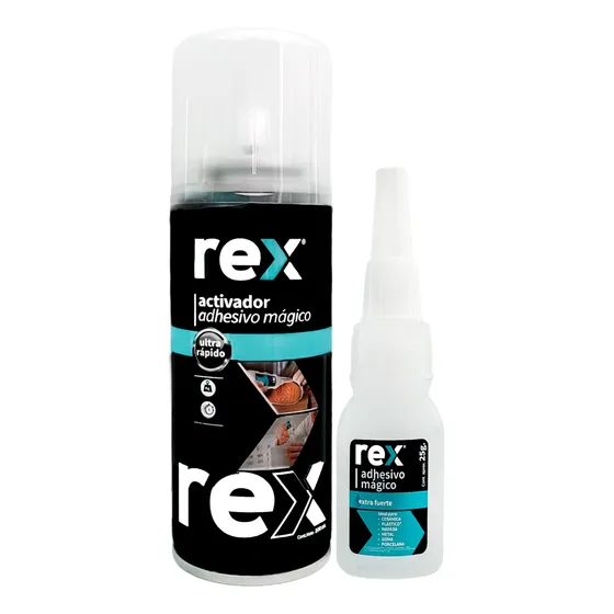 Adhesivo Mágico Acelerado 9 Segundos 25gr 100ml Rex