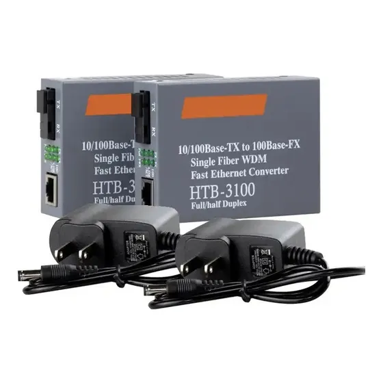 Convertidores De Medios Fibra Optica Sc/rj45 Htb 3100