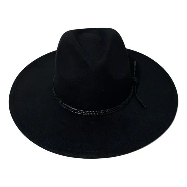 Sombrero Casual Ala Plana Color Negro