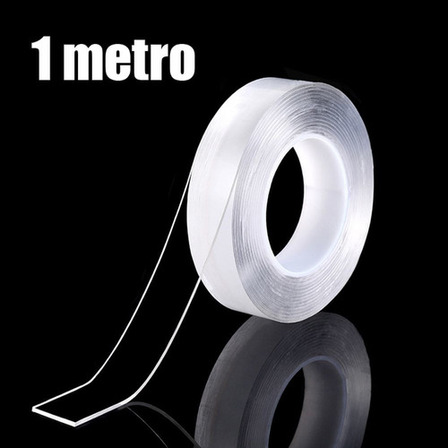Fita Adesiva Dupla Face Transparente Nano Pu Gel 1metro Casa Fita Adesiva Dupla Face Transparente Nano Pu Gel 1metro Casa