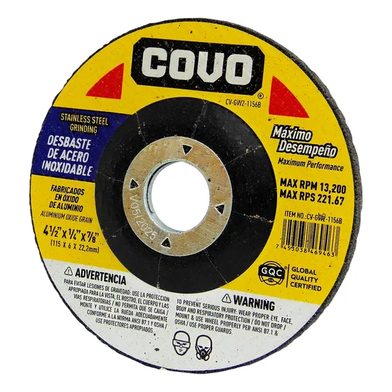 Disco Para Esmerilar 4-1/2 Covo