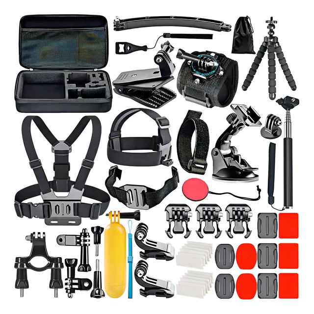 Madelalu Kit De Accesorios Para Cámara De Acción 50 En 1 Compatible Con Gopro Hero 11 10 9 8 Gopro Max Gopro Fusion Insta360 Dji Osmo Action Action 2 Akaso, Accesorios Para Cámara De Acción, Y Más