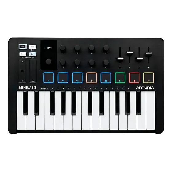 Arturia Minilab V3 Black Teclado Controlador Midi Usb 