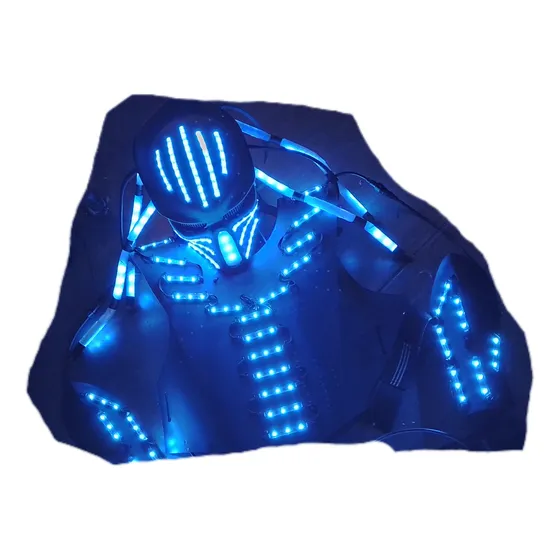 Traje Iluminado Robot Led Tb15 Depredador A Meses