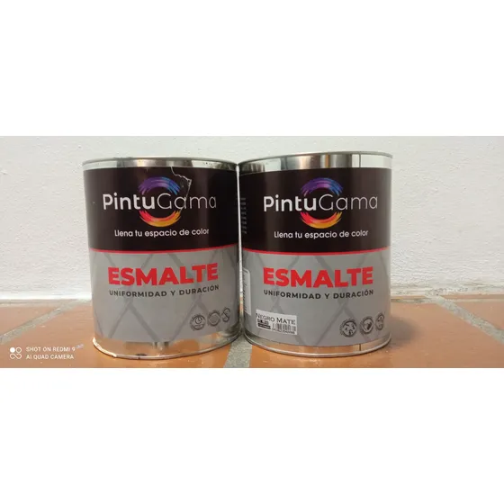 Pintura Esmalte Negra Pintugama 2 Gal X 50$