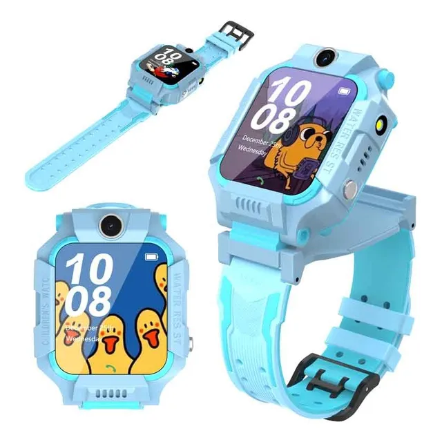 Kids Smartwatch Impermeable Sudor Posicionamiento Larga Duración Bluetooth Llamada Mensaje Notificación Hancdon Q19pro