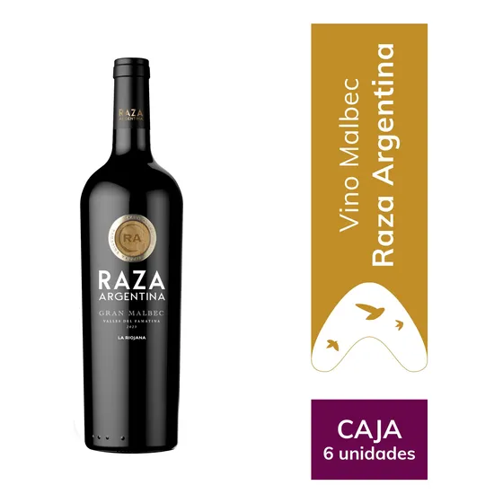 Vino Malbec Raza Argentina, Famatina Valley Caja X 6u