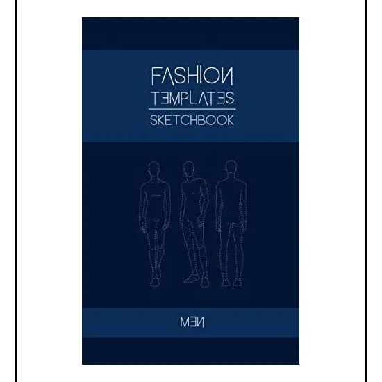 Libro: Fashion Templates Sketchbook Man: 5 X 8, 150 Páginas,