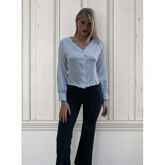 Blusa Nano Con Puntilla Mar #2624