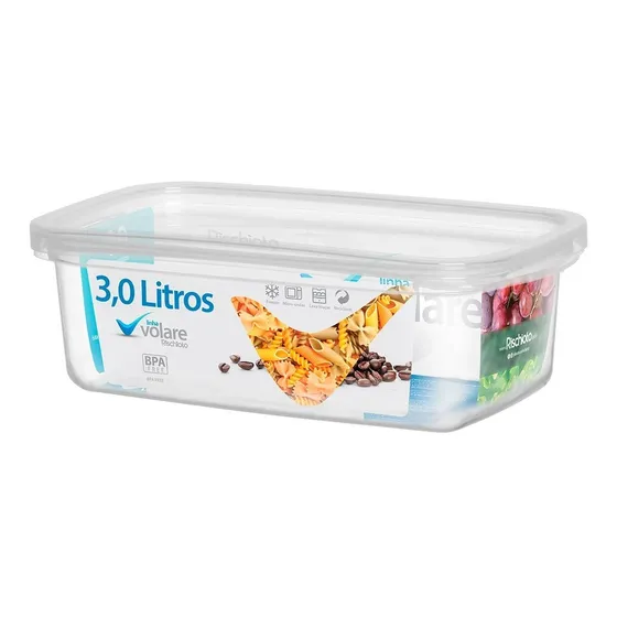 Olla transparente Rischioto Volare Line con tapa Volare de 3 litros Presídio Measures