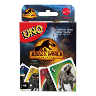 Jogo De Cartas Uno Jurassic World Dominion Filme Presente Jogo De Cartas Uno Jurassic World Dominion Filme Presente