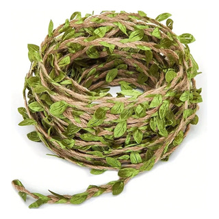 Cordel De Hojas Verdes Para Bricolaje, Hojas De Ratán, Hojas Cordel De Hojas Verdes Para Bricolaje, Hojas De Ratán, Hojas