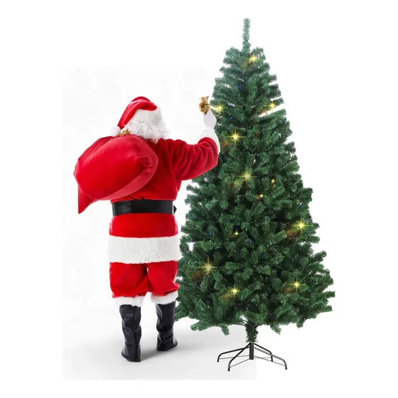Árbol De Navidad 2.10 M Verde Frondoso Decorativo Artificial
