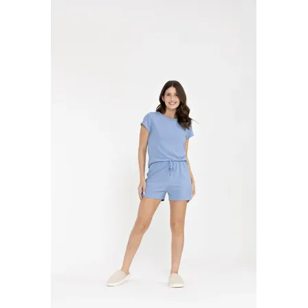 Conjunto Pijama Feminino Verão Leve Fresco Ribana Premium