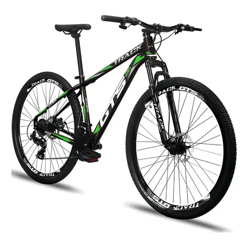 Bicicleta de montanha XKS Kairos Adultos R29 21v, Cor Preto/Verde