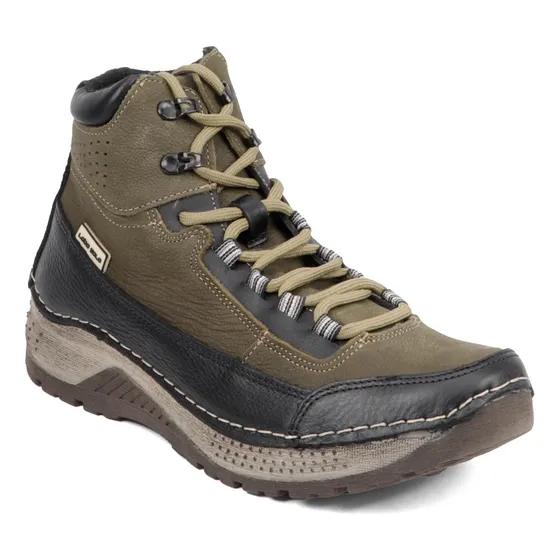 Botin Para Hombre Piel Nobuck Lobo Solo Musgo 25-29 8797