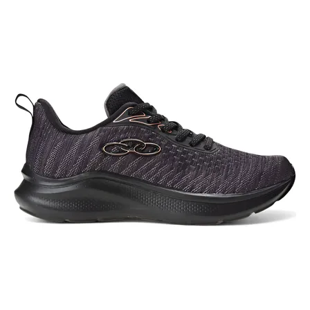 Tênis Casual Feminino Nyx Olympikus Preto/chumbo/rosa Texturizado 37 Br