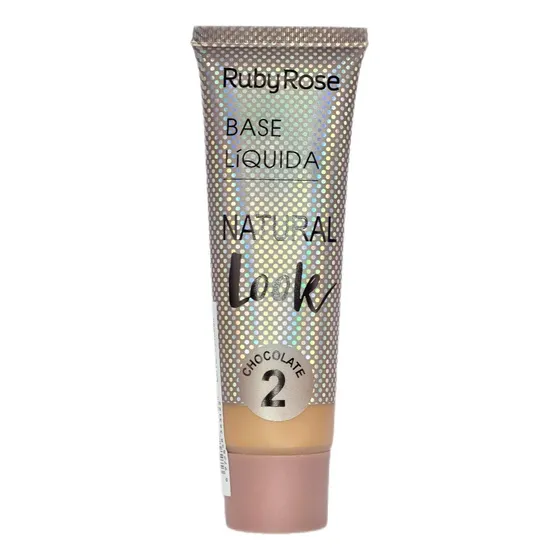 Base Líquida Natural Look Color Chocolate Ruby Rose Tono Chocolate 2