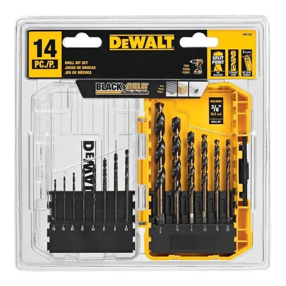 Juego De Mechas Brocas Para Hierro 14pza Dewalt Dwa1184