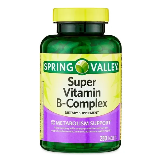 Super Vitamina Complejo B Spring Valley 250 Tablets
