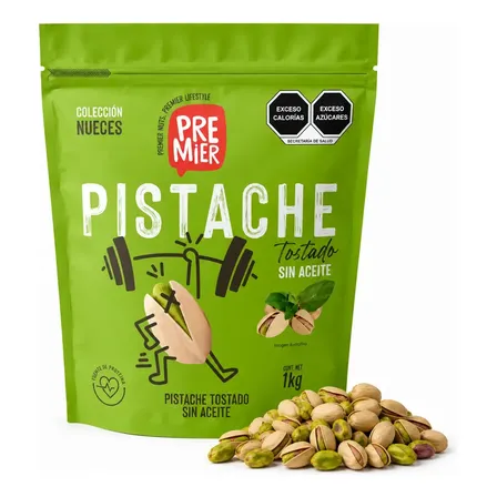 Pistache Tostado Con Sal Premier 1kg Pistaches Con Cascara