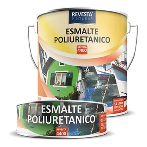 Barniz Brillante Poliuretanico 20 L Revesta 4400 Mm Color Transparente