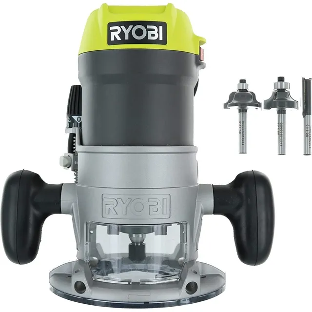 Router Ryobi De 8.5 Amp 1.5 Hp Con 3 Brocas/base Carpinteria