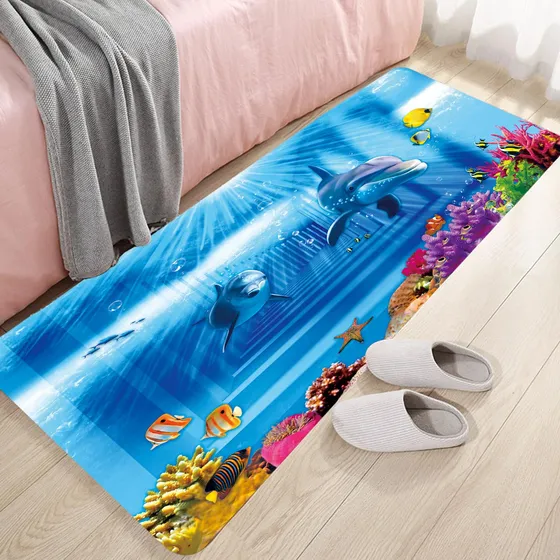Alfombra Baño Antideslizante Fondo Goma Engrosada